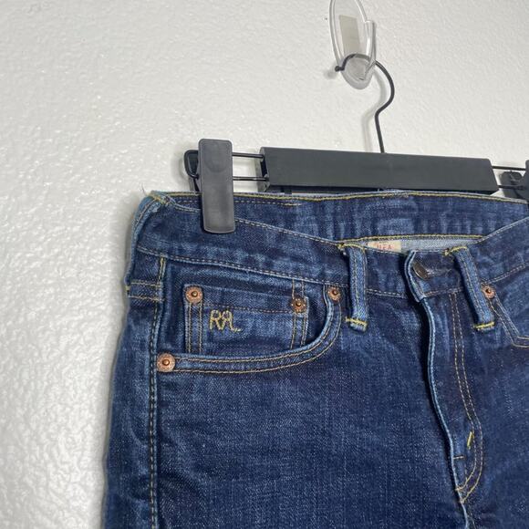 Ralph Lauren Double RL Mens Jeans Size 25 Dark Wash Skinny Fit Vintage Rinse - Picture 12 of 16